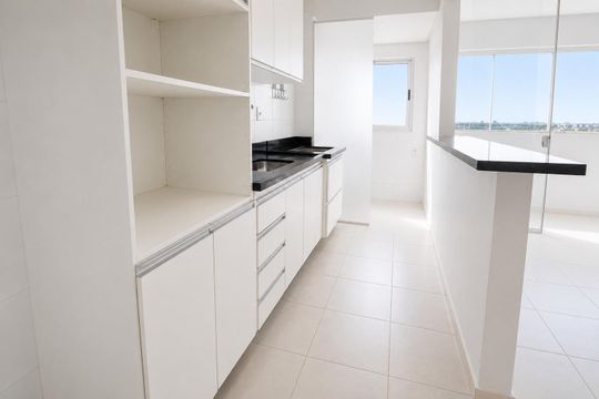 Sala/cozinha de apartamento para alugar com 2 quartos, 55m² em Jardim das Esmeraldas, Goiânia