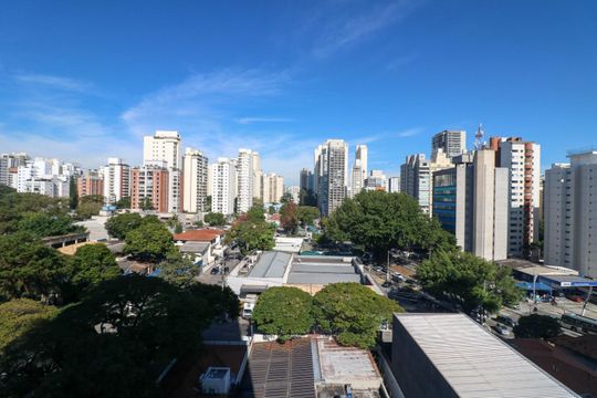Vista de apartamento à venda com 3 quartos, 201m² em Brooklin Novo, São Paulo