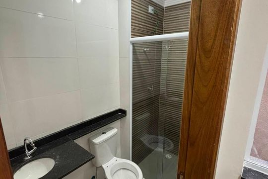 Banheiro de kitnet/studio à venda com 1 quarto, 16m² em Vila Formosa, São Paulo