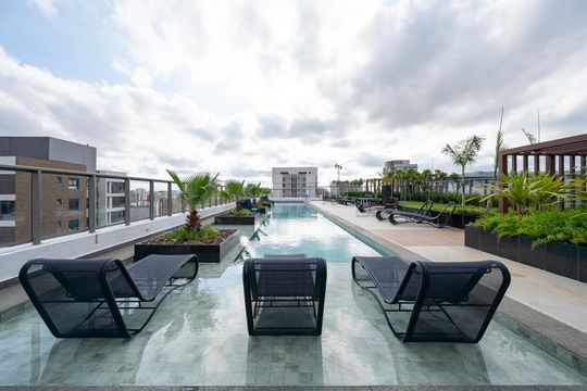 Piscina de apartamento para alugar com 1 quarto, 50m² em Vila Clementino, São Paulo