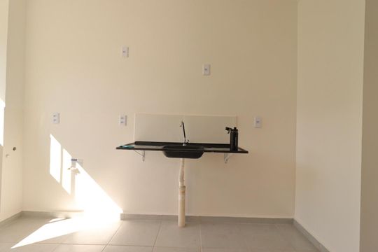 Cozinha de apartamento para alugar com 2 quartos, 43m² em Quintino Facci Ii, Ribeirão Preto
