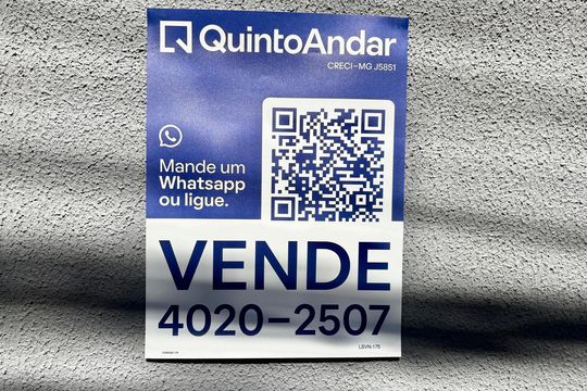 Placa de apartamento à venda com 3 quartos, 64m² em União, Belo Horizonte