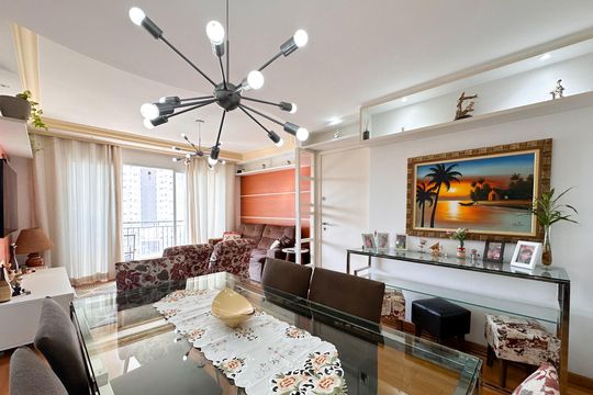 Sala de apartamento à venda com 3 quartos, 107m² em Baeta Neves, São Bernardo do Campo