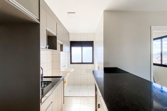Cozinha  de apartamento à venda com 2 quartos, 45m² em Cidade Antônio Estêvão de Carvalho, São Paulo