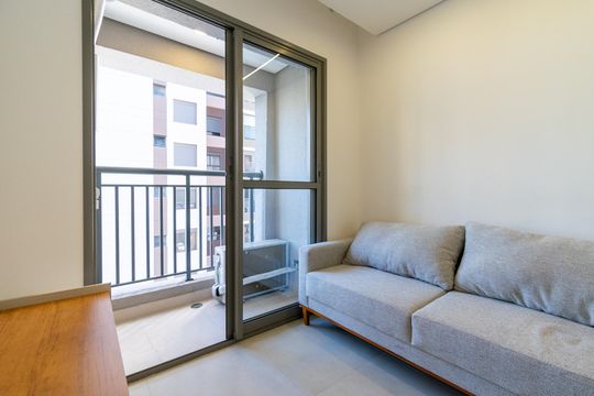 Sala de apartamento para alugar com 1 quarto, 28m² em Jardim Prudência, São Paulo