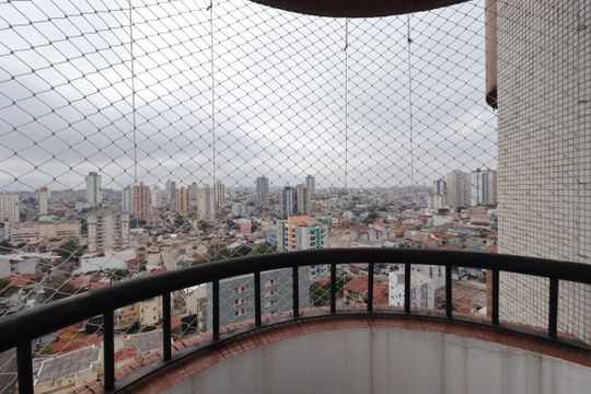 Varanda da Sala de apartamento à venda com 3 quartos, 95m² em Vila Sao Pedro, Santo André