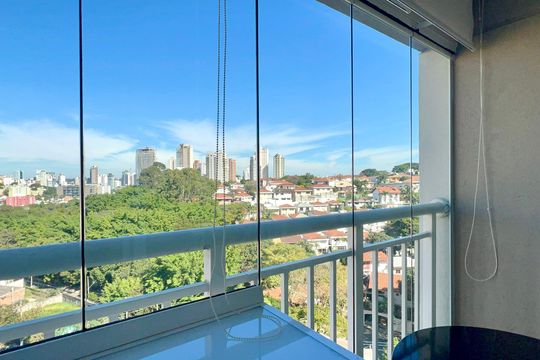 Varanda de kitnet/studio à venda com 1 quarto, 30m² em Alto de Pinheiros, São Paulo