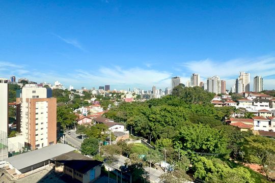 Varanda de kitnet/studio à venda com 1 quarto, 30m² em Alto de Pinheiros, São Paulo