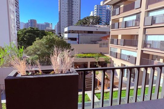 Varanda de apartamento à venda com 1 quarto, 29m² em Vila Clementino, São Paulo