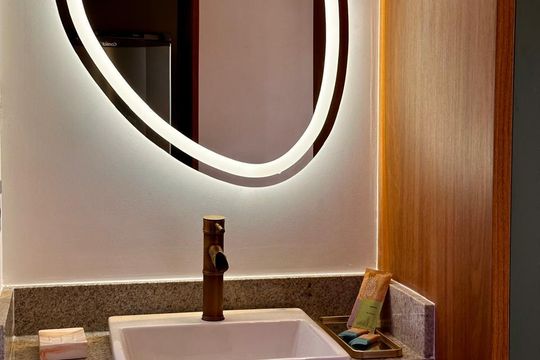 Banheiro de apartamento à venda com 1 quarto, 29m² em Vila Clementino, São Paulo