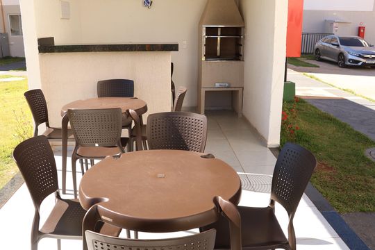 Área externa de apartamento à venda com 2 quartos, 42m² em Residencial Vale dos Sonhos, Goiânia