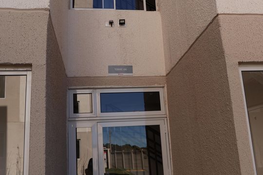 Fachada do bloco de apartamento à venda com 2 quartos, 42m² em Residencial Vale dos Sonhos, Goiânia
