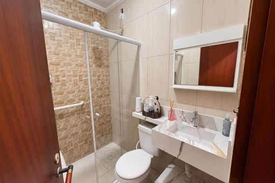 Banheiro de casa para alugar com 4 quartos, 186m² em Vila Francisca, Campinas