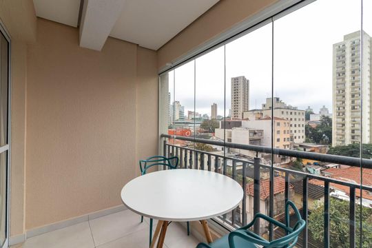 Varanda da Sala de apartamento para alugar com 1 quarto, 40m² em Santana, São Paulo