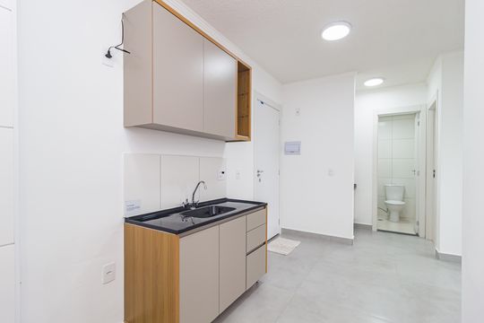 Cozinha de apartamento para alugar com 2 quartos, 37m² em Mooca, São Paulo