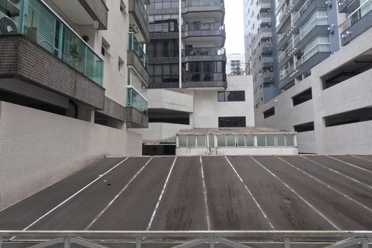 Vista da Sala de estar e jantar de apartamento para alugar com 2 quartos, 80m² em Embaré, Santos