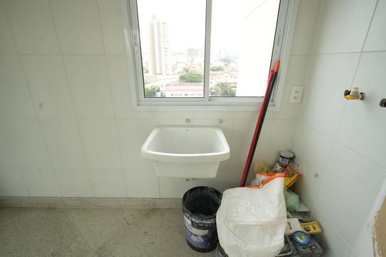 Área de serviço de apartamento à venda com 1 quarto, 56m² em Jardim, Santo André