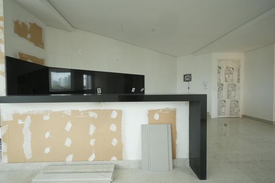 Cozinha de apartamento à venda com 1 quarto, 56m² em Jardim, Santo André