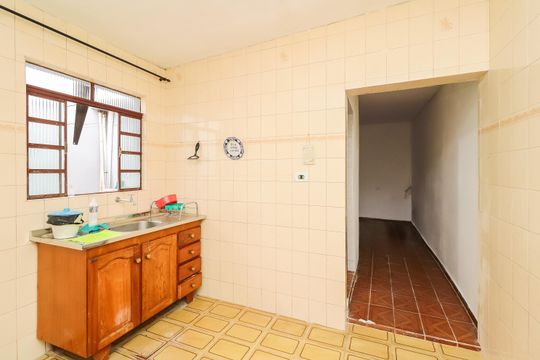 Cozinha de casa para alugar com 1 quarto, 40m² em Vila Nova Curuca, São Paulo