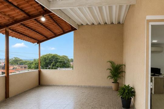 Varanda de casa para alugar com 3 quartos, 200m² em Jardim Imperador (Zona Leste), São Paulo