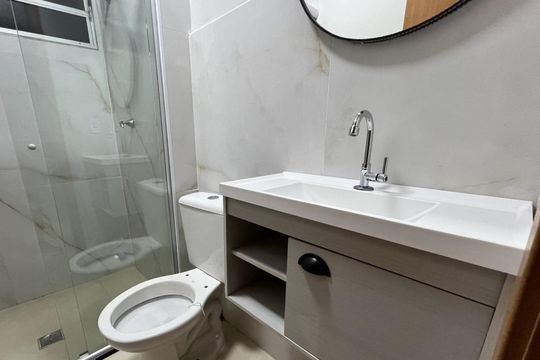 Banheiro de apartamento para alugar com 2 quartos, 42m² em Ipiranga, Ribeirão Preto