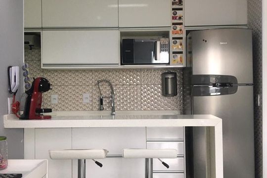 Cozinha de apartamento para alugar com 3 quartos, 55m² em Jardim Isis, Cotia