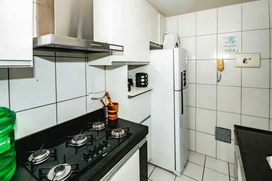 Cozinha/Área de serviço de apartamento à venda com 3 quartos, 62m² em Parque São Pedro, Belo Horizonte