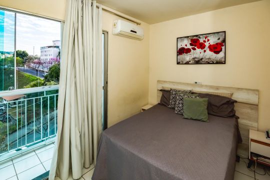 Quarto de apartamento à venda com 3 quartos, 62m² em Parque São Pedro, Belo Horizonte