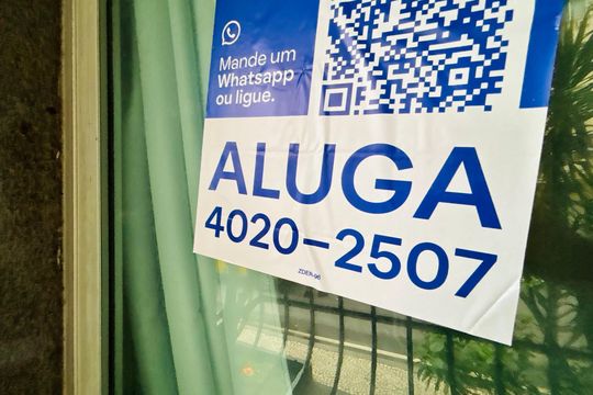 Placa de apartamento para alugar com 3 quartos, 129m² em Copacabana, Rio de Janeiro
