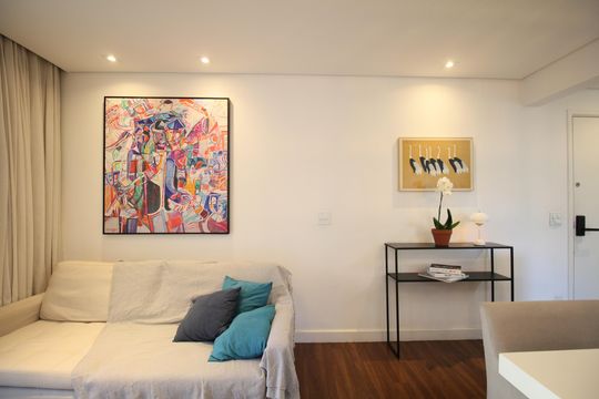 Sala de apartamento à venda com 2 quartos, 69m² em Vila Andrade, São Paulo