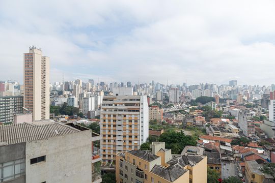 Vista da Varanda do Quarto de kitnet/studio à venda com 1 quarto, 18m² em Bela Vista, São Paulo