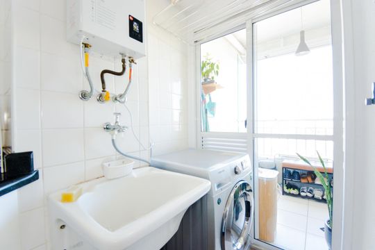 Área de Serviço de apartamento à venda com 2 quartos, 54m² em Vila Endres, Guarulhos