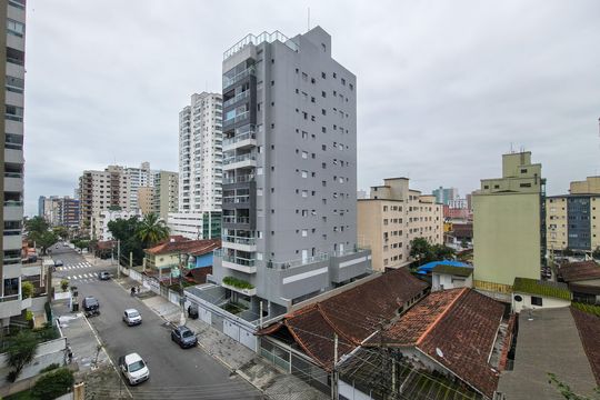 Vista da Sacada de apartamento para alugar com 2 quartos, 80m² em Canto do Forte, Praia Grande