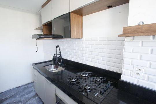 Cozinha de apartamento à venda com 2 quartos, 49m² em Pechincha, Rio de Janeiro