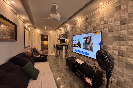 Sala de casa de condomínio para alugar com 3 quartos, 84m² em Vargem Grande, Rio de Janeiro
