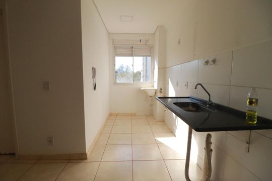 Cozinha  de apartamento para alugar com 2 quartos, 48m² em Jardim Florestan Fernandes, Ribeirão Preto