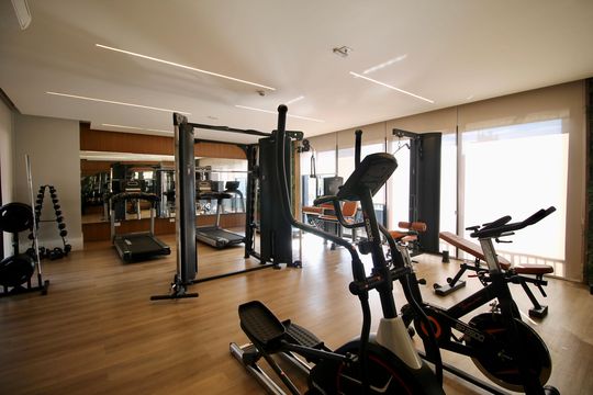 Área comum - Academia de apartamento para alugar com 1 quarto, 53m² em Bigorrilho, Curitiba