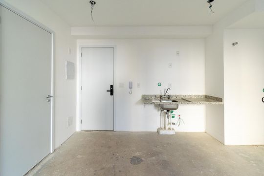 Cozinha de apartamento à venda com 1 quarto, 75m² em Vila Guarani (zona Sul), São Paulo