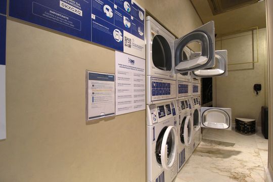 Área Comum - Lavanderia de kitnet/studio à venda com 1 quarto, 30m² em Indianópolis, São Paulo