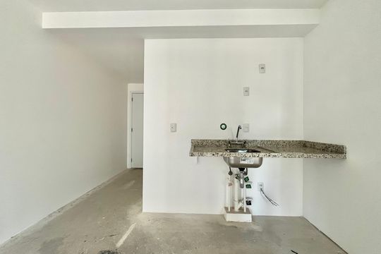 Cozinha de apartamento à venda com 2 quartos, 48m² em Vila Guarani (zona Sul), São Paulo