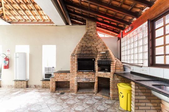 Área comum - Churrasqueira de apartamento para alugar com 3 quartos, 65m² em Baeta Neves, São Bernardo do Campo