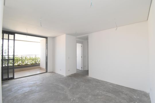 Sala e Cozinha de apartamento à venda com 2 quartos, 95m² em Centro, Curitiba