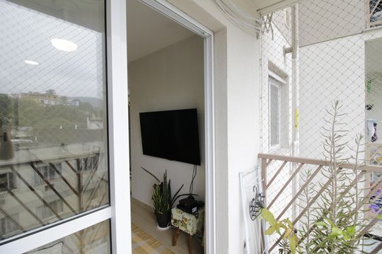 Varanda de apartamento à venda com 2 quartos, 52m² em Pechincha, Rio de Janeiro