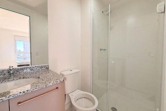 Banheiro de apartamento para alugar com 1 quarto, 43m² em Tatuapé, São Paulo