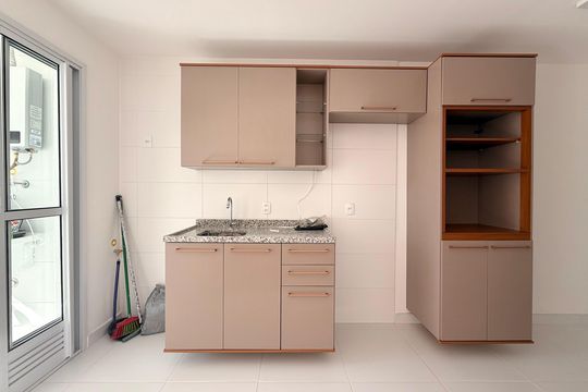 Cozinha de apartamento para alugar com 1 quarto, 43m² em Tatuapé, São Paulo