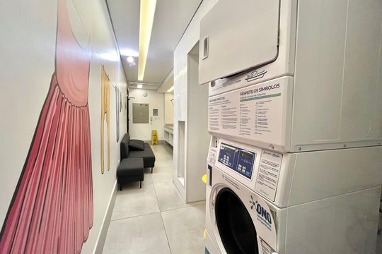 Área comum - Lavanderia de kitnet/studio para alugar com 1 quarto, 29m² em Vila Clementino, São Paulo
