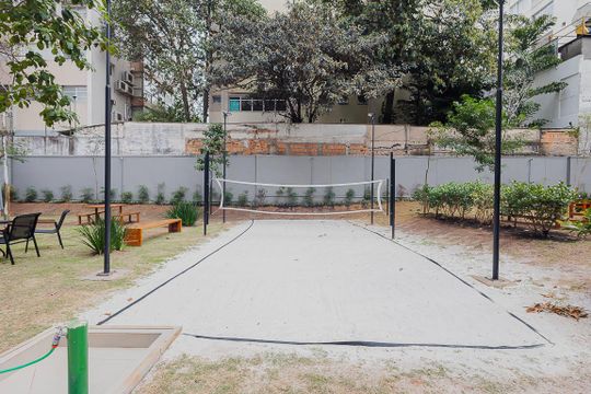 Área comum de kitnet/studio para alugar com 1 quarto, 23m² em Cerqueira César, São Paulo