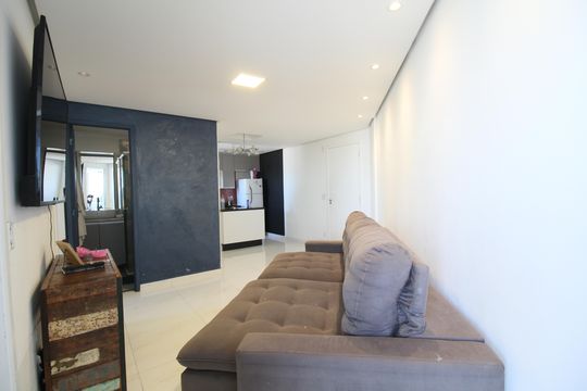 Sala de apartamento para alugar com 2 quartos, 50m² em Jardim Monte Alegre, Taboão da Serra