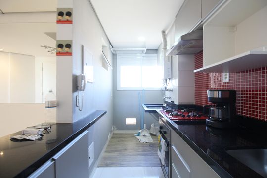Cozinha/Área de serviço de apartamento para alugar com 2 quartos, 50m² em Jardim Monte Alegre, Taboão da Serra