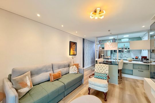 Sala de apartamento à venda com 2 quartos, 87m² em Santo Amaro, São Paulo